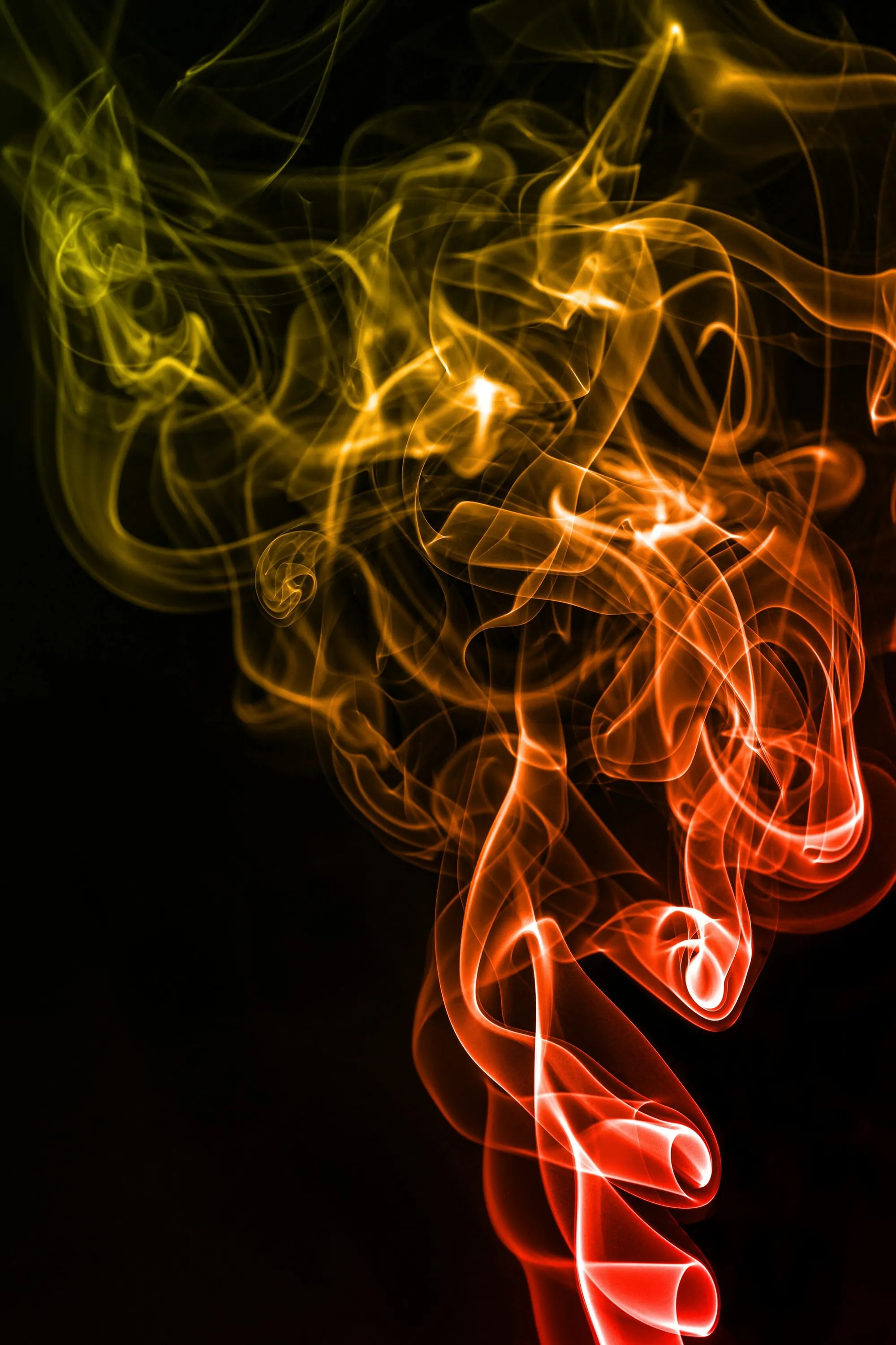 Glowing shisha smoke at Fire & Ice